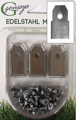 30 Ersatz Messer Klingen f Yardforce Mähroboter | HQ 2018 | 0,60mm | DIN EN50636
