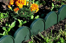 ( 20 Pieces ) 10m Length GREEN Edge Palisade Fence Border Garden Lawn / Grass