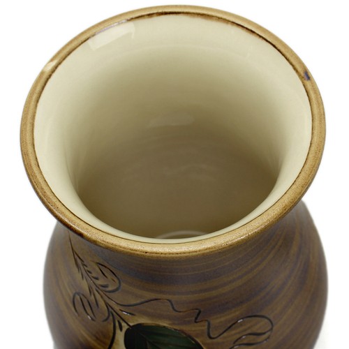 Florero 20 cm florero florero florero jarrón de mesa decoración recipiente cerámica pintada a mano - Imagen 3 de 5