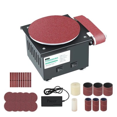 Mini Bench Disc Sander Electric Edge Sharpener DIY Polishing Grinding Machine