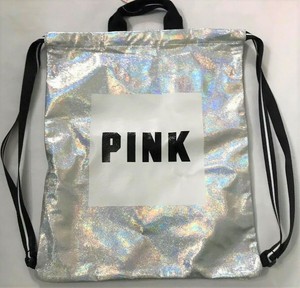 victoria's secret pink drawstring backpack