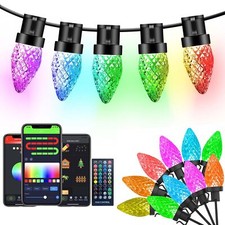 Dynamic C9 Christmas Lights Outdoor Rgb 33ft 50 Led Smart Christmas Lights App R