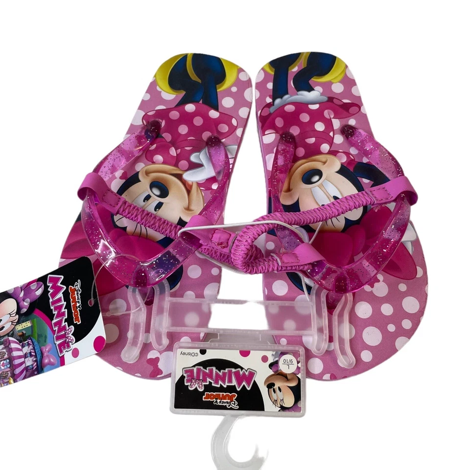 Chanclas Minnie Mouse Rosa L 9-10 Niñas Correa Trasera Foto 2 de 4