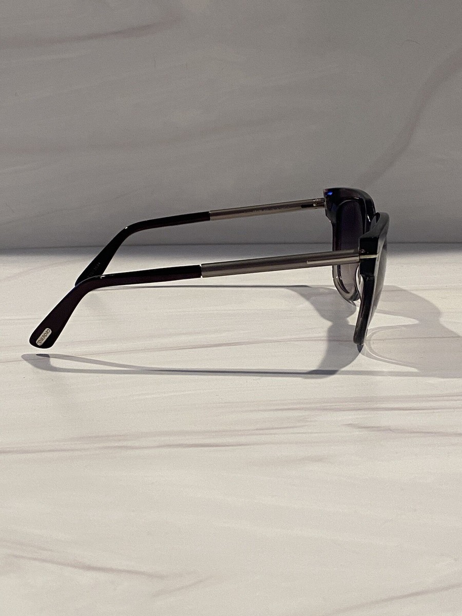 Authentic Tom Ford Tracy Purple Tortoise Square Sunglasses +