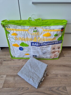 Babydecke Baltica Daune 80x80 cm 160 g, 90% Daunen und 10% Federn inkl. Bezug