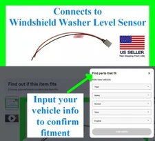 fits MB Windshield Washer Fluid Level Sensor Connector Harness Plug Pigtail Wire