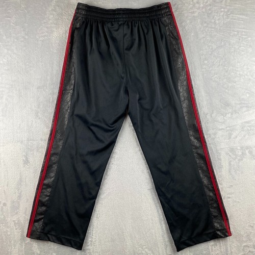 Miami Heat Sweatpants Mens Medium Black Adidas Trefoil Firebird Limited Edition - Picture 5 of 13