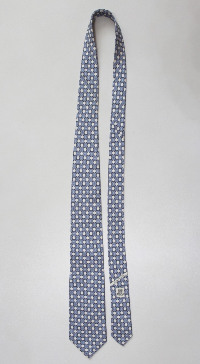 Men's Boggi Milano Classic Neck Tie Linen (55%) Silk (45%) Blend