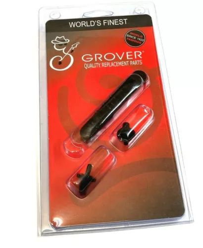 Grover Black UNSLOTTED Nashville TOM Bridge for USA Gibson Les Paul/SG® 521BC
