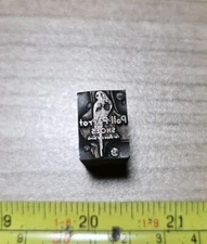 Vintage Letterpress Printing Block Poll Parrot Shoes Logo Advertising 