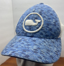  Vineyard Vines blue gray camouflage camo whale baseball cap hat kids snapback