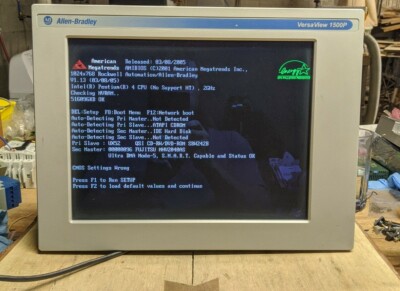 ALLEN BRADLEY 6181P-15NP2KH VersaView 1500P Operator interface INTEGRATED SYSTEM
