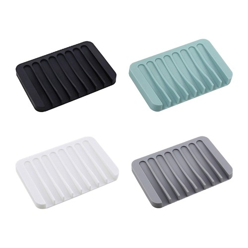 Universal Silicone Self Draining Soap Dish/Tray/Holder Non-Slip Soap Dish - Picture 2 of 16
