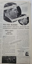 1932 Ful-vue men's vintage wire frame eyeglasses glasses vision ad
