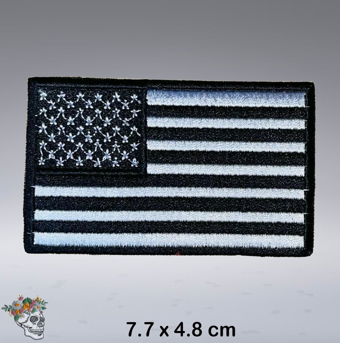 Black USA Flag Embroidered Iron Sew On American Patch America T Shirt Bag Badge - Foto 13