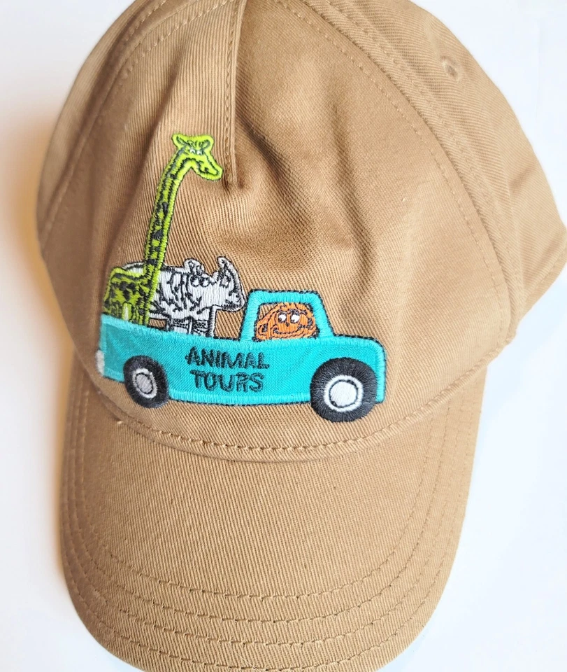 Gorra de béisbol Gymboree Boys 6-12 meses Safari Ranger Animal Tours nueva con etiquetas Foto 2 de 2