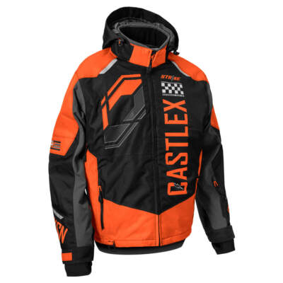Castle X Strike G5 Snowmobile Jacket - Orange/Black | eBay