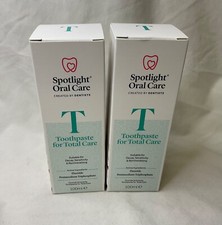 2x Spotlight Oral Care Toothpaste for Total Care Fluoride Anticavity Paste 100ml 74.75 per litre