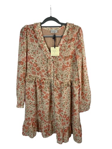 Dress Forum Los Angeles Floral Print Cottage Core Dress Size Small NWT
