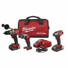 Milwaukee 2991-23 M18 FUEL 3-Piece Power Tool Combo Kit- 2batteries, charger&bag