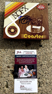 NOFX Fat Mike SIGNED Coaster CD JSA COA