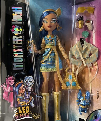Mattel Doll Monster High Cleo De Nile  with Tut Pup Doll New 2022 Good Gift Gl