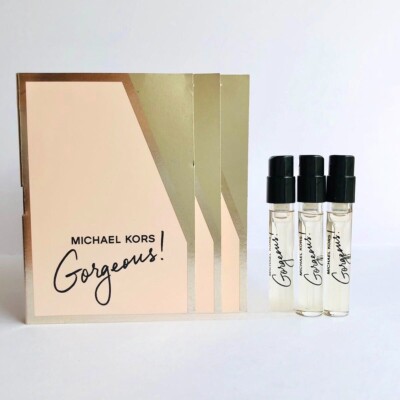 3x Michael Kors Super Gorgeous Eau de Parfum EDP Sample Spray Vial .05oz/ 1.5 ml
