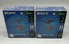 Two 2 Sony 10-pack MFD 2HD 3.5" Micro Floppy Disk IBM Formatted New Sealed