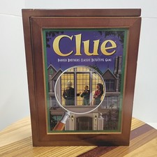 Clue Hasbro - Vintage Game Collection - Wooden Box Bookshelf Edition - Parker