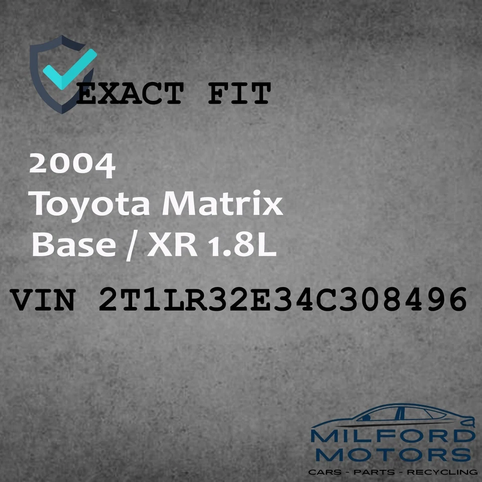 Passenger Side Halogen Headlight Assembly Fits 2003-2008 Toyota Matrix 1.8L - Image 4 of 4