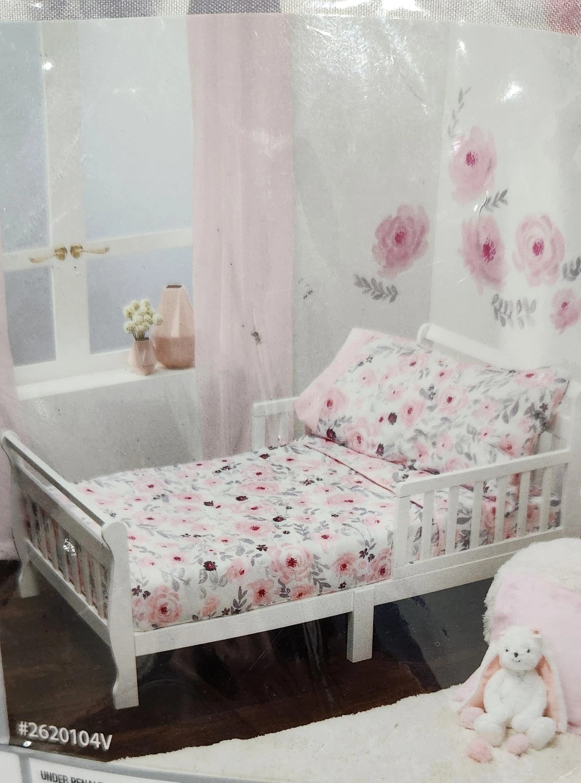 Lambs & Ivy Floral Garden Watercolor/Pink Linen 5-Piece Baby Crib Bedding Set
Opens in a new window
