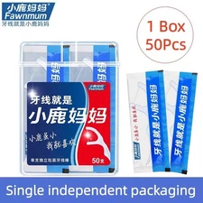 100 Pcs Convenient Hygienic Single Independent Packaging Dental Floss Flosser