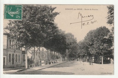 NOGENT SUR SEINE - Aube - CPA 10 - Hotel de la Gare Route de Provins