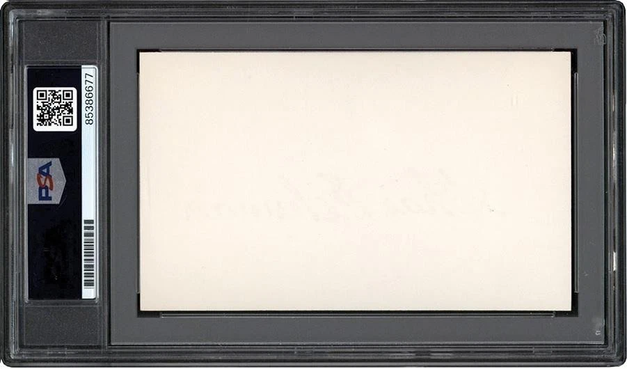 005, Charlie Gehringer HOF, Original Autograph, Index Card, Tigers, PSA/DNA - Image 3 of 4