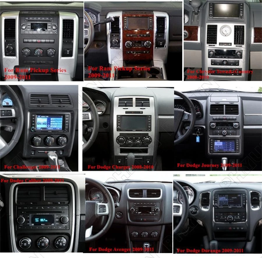 Radio estéreo navegación GPS Android 10.1 de 10,1"" para Jeep Wrangler Dodge Chrysler Foto 3 de 4