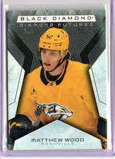 2025-26 Upper Deck Black Diamond Matthew Wood #BDF-MW 204/249 Nashville Predator