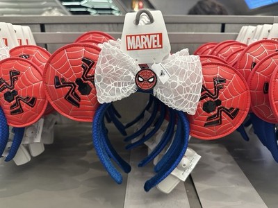 Disney Park Marvel Spiderman Minnie Ears Headband NWT