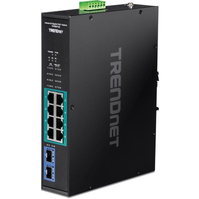 TRENDnet 10-Port Industrial Gigabit PoE+ Switch, WideTemperature Range -20°   65