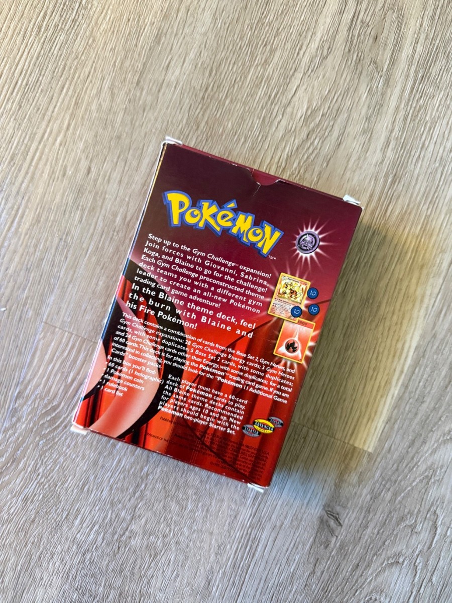 Pokemon Trading Card Game Blaine Theme Deck Gym Challenge | eBay
