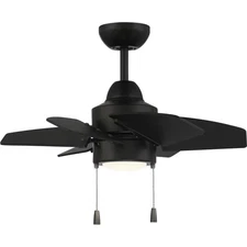 Craftmade PPT24FB6 Propel II Indoor Ceiling Fan Flat Black