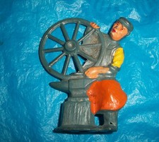 Manoil Happy Farm Blacksmith with wheel
