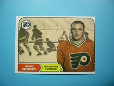 1968/69 TOPPS NHL HOCKEY CARD #97 FORBES KENNEDY EX/NM NM SHARP!! 68/69 TOPPS