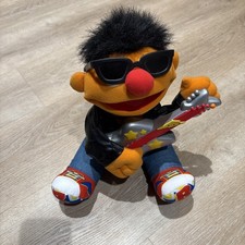 TYCO Jim Henson Sesame Street Rock N Roll Ernie 1998 Sings Plays Guitar WORKS