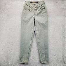 Vintage Marithe Francois Girbaud Jeans Womens 5/6 Measures 24x30 Green Tapered