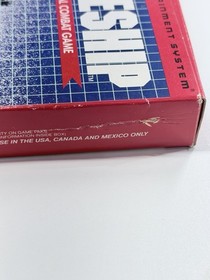 Battleship (Nintendo NES) COMPLETE w/ Box manual game Tested