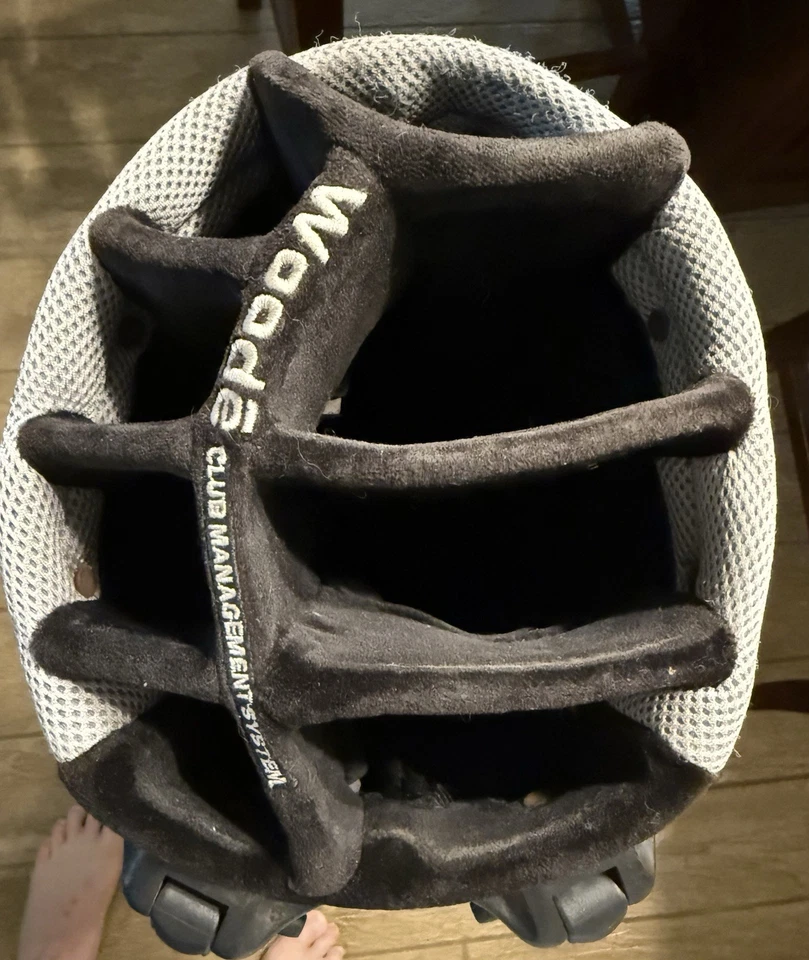 Bolsa de golf OGIO Vaporlite Woodside Stand divisores de 8 vías, rojo/negro, cremalleras todo funciona Foto 3 de 4