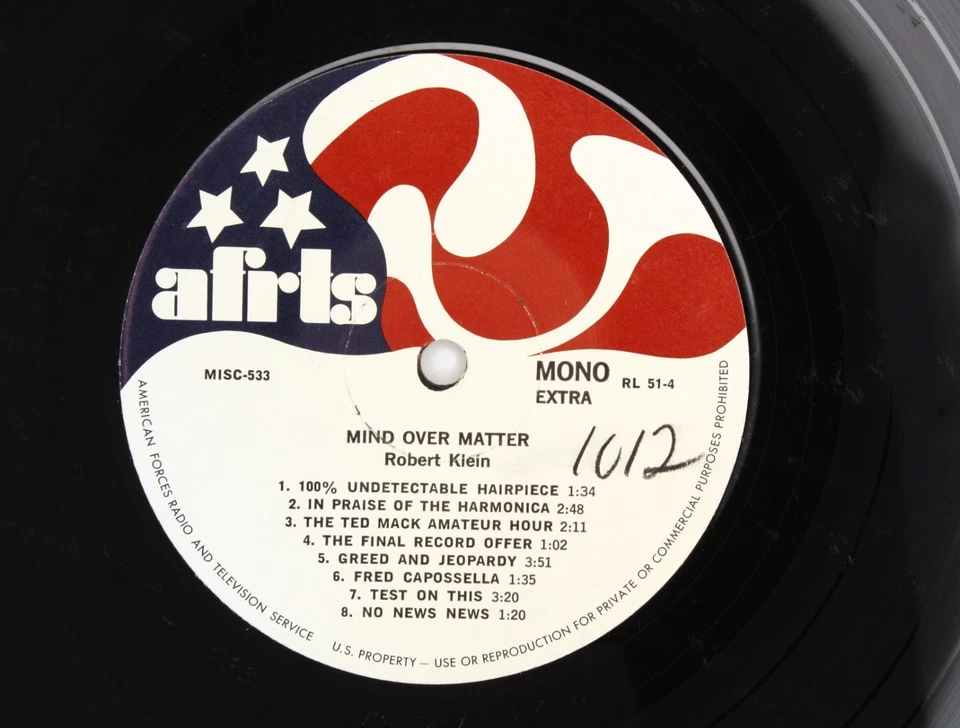 1974 AFRTS Robert Klein Gary Owens Lohman & Barkley Comedy LP Armed Forces Radio - Image 4 of 4