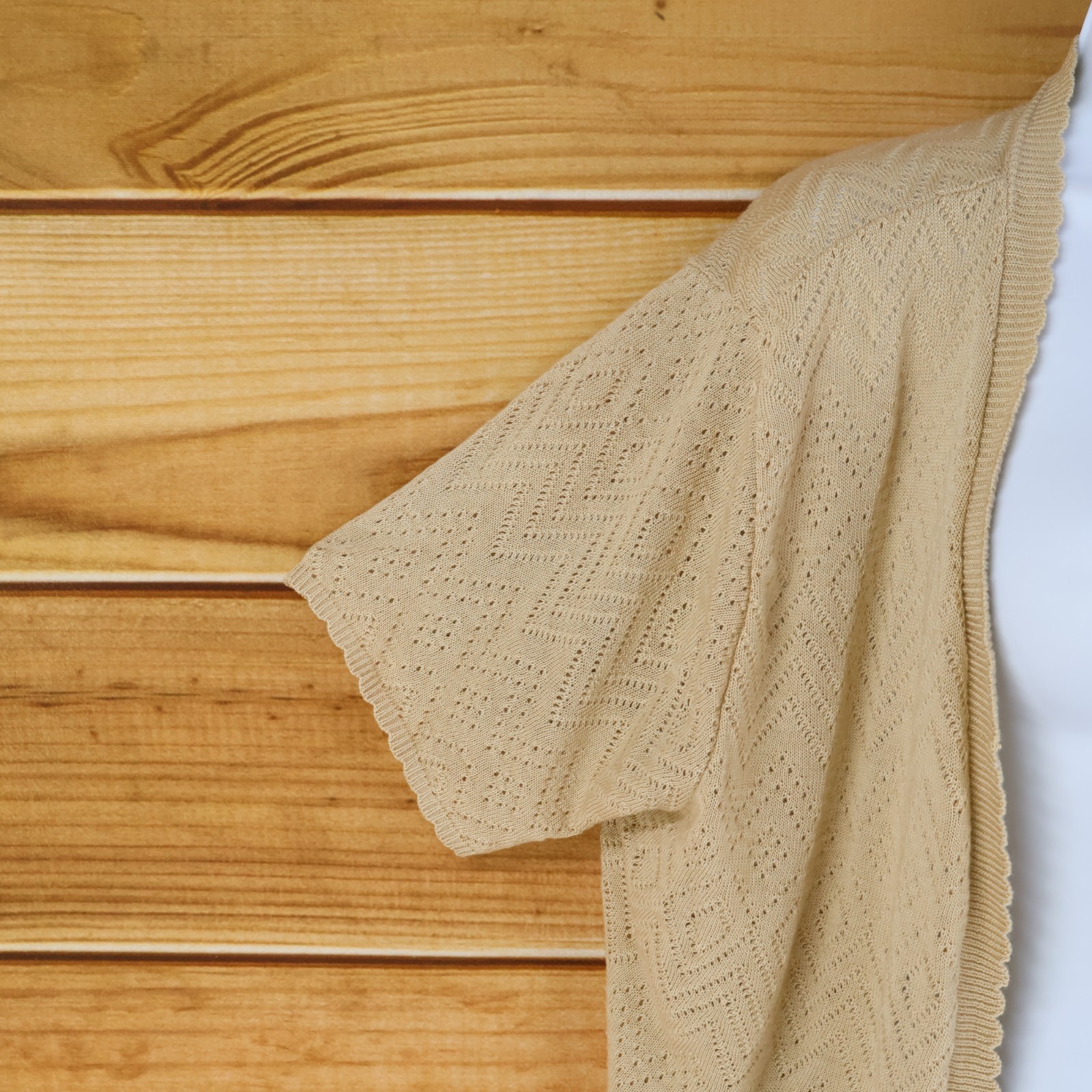 Basic Editions Cropped Short Sleeve Cardigan Swea… - image 4