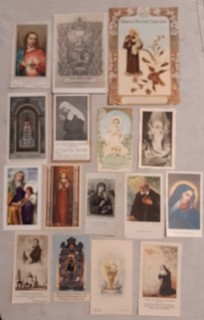SANTINI LOTTO MISTO DI 16 IMMAGINI SACRE D'EPOCA COME DA FOTO