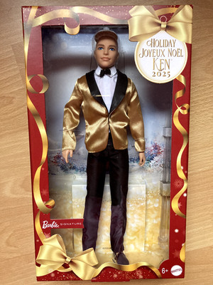 2025 Holiday Ken Doll 4 JGK55 blond hair Haare Barbie Signature